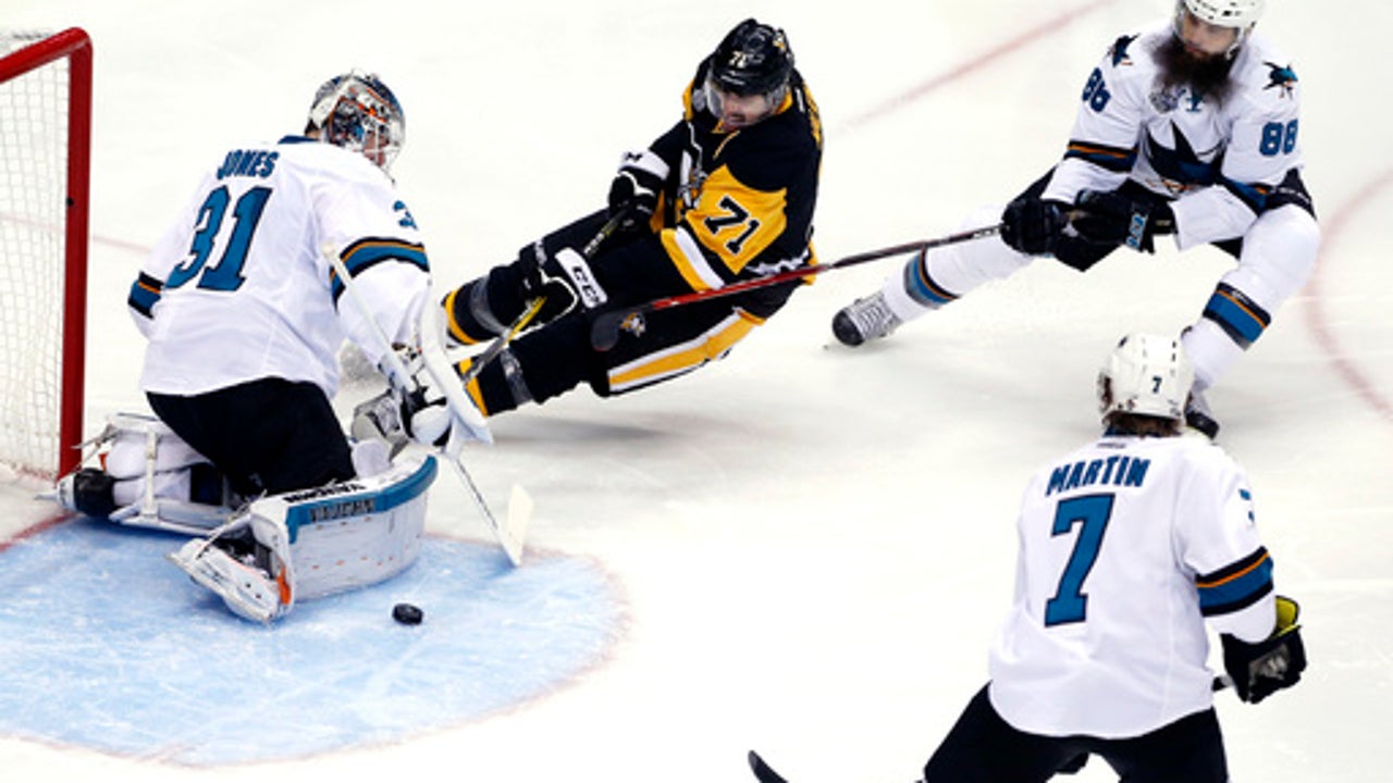 The Latest: Sharks take 3-2 lead into 3rd period vs Penguins
